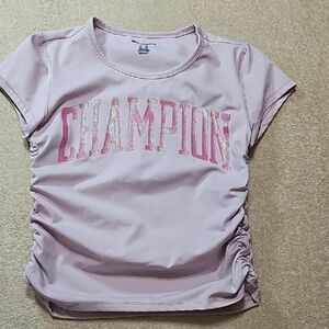 Champion Women's Light Pink Short Sleeve Tee
